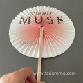 Eco-friendly paper folding round fans